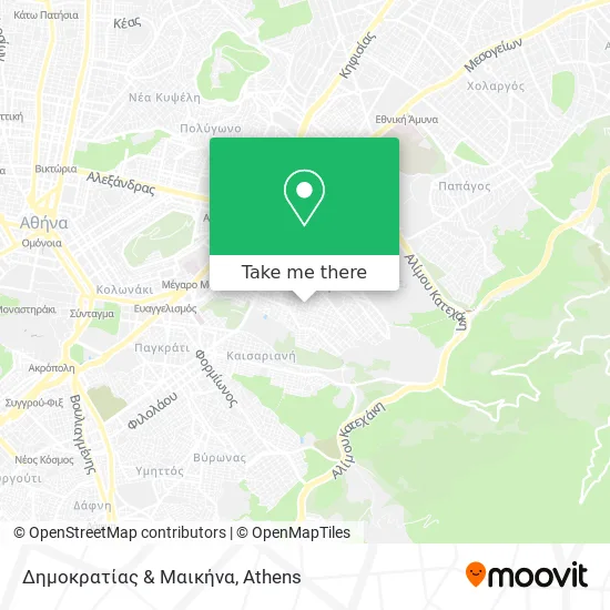 Δημοκρατίας & Μαικήνα map