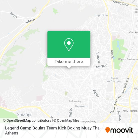 Legend Camp Boulas Team Kick Boxing Muay Thai map