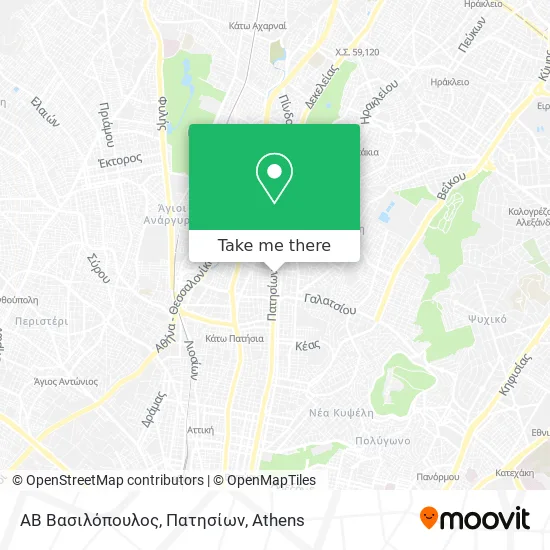ΑΒ Βασιλόπουλος, Πατησίων map
