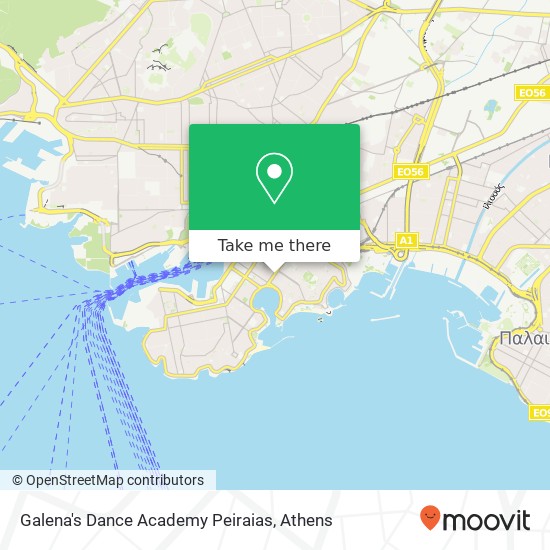 Galena's Dance Academy Peiraias map