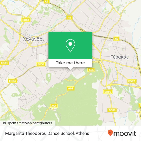 Margarita Theodorou Dance School map