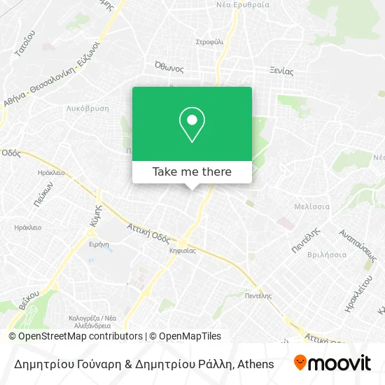 Δημητρίου Γούναρη & Δημητρίου Ράλλη map