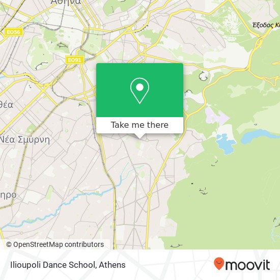 Ilioupoli Dance School map