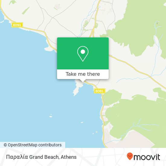Παραλία Grand Beach map