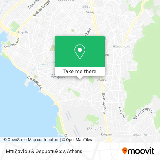 Μπιζανίου & Θερμοπυλων map