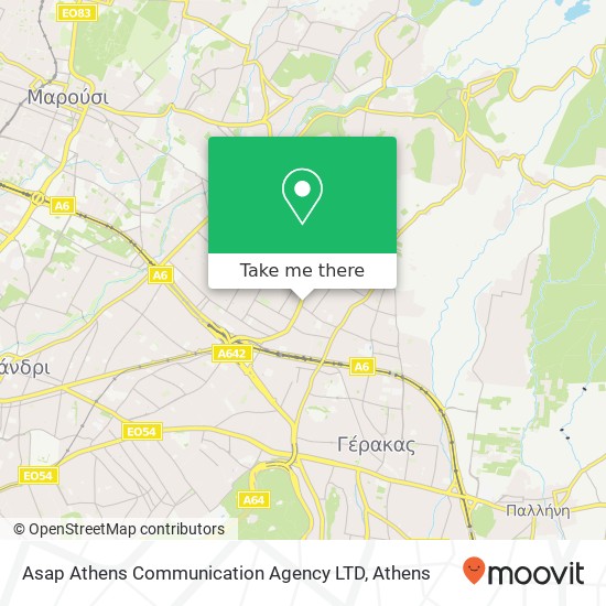 Asap Athens Communication Agency LTD map