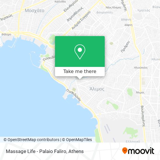 Massage Life - Palaio Faliro map