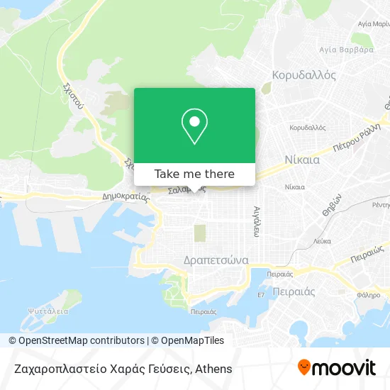 Ζαχαροπλαστείο Χαράς Γεύσεις map