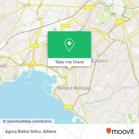 Agora Bistro Snfcc map