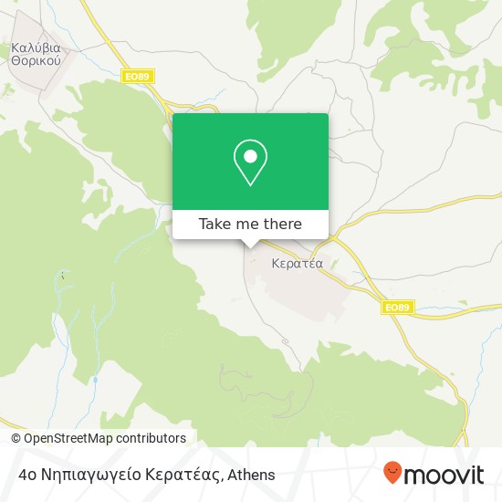 4ο Νηπιαγωγείο Κερατέας map