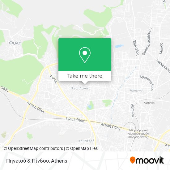 Πηνειού & Πίνδου map