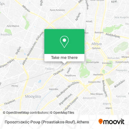 Προαστιακός-Ρουφ (Proastiakos-Rouf) map