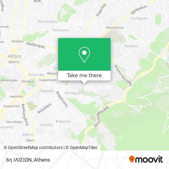 6η ΙΛΙΣΙΩΝ map