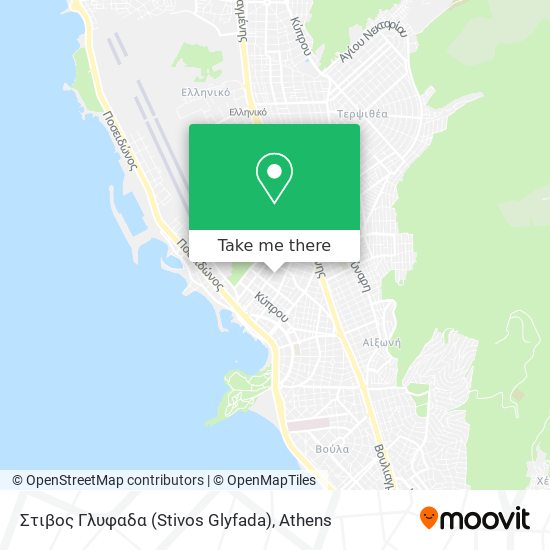 Στιβος Γλυφαδα (Stivos Glyfada) map