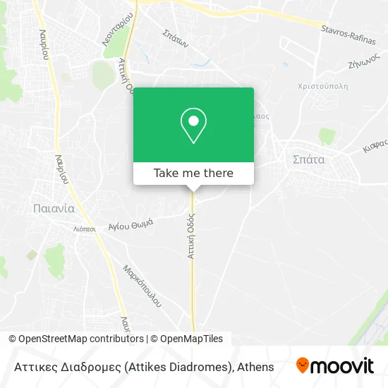 Αττικες Διαδρομες (Attikes Diadromes) map