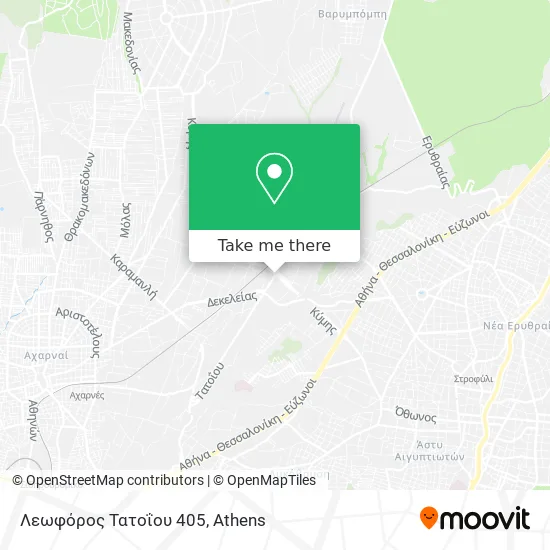 Λεωφόρος Τατοΐου 405 map