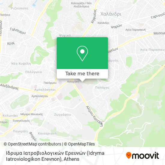 Ίδρυμα Ιατροβιολογικών Ερευνών (Idryma Iatroviologikon Erevnon) map