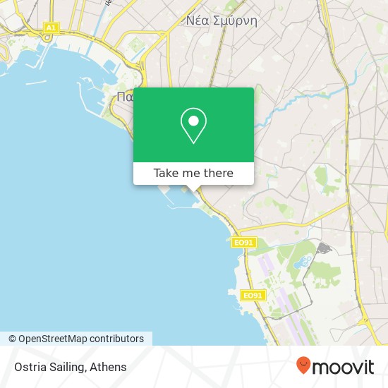 Ostria Sailing map