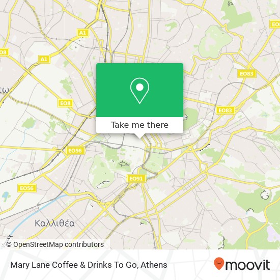 Mary Lane Coffee & Drinks To Go map