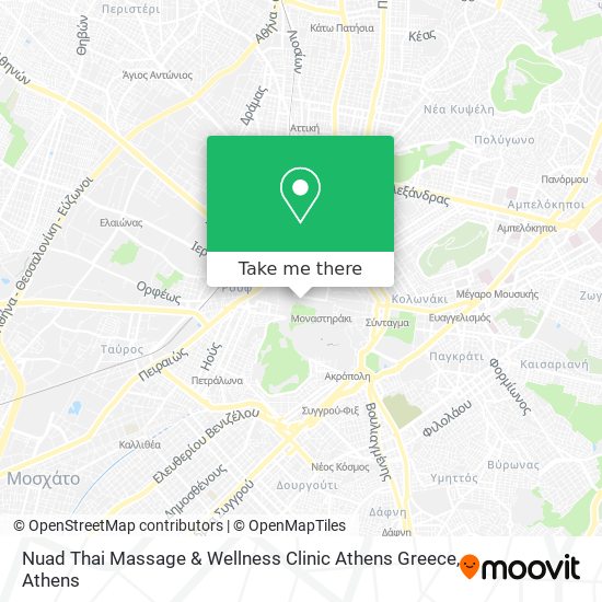 Nuad Thai Massage & Wellness Clinic Athens Greece map