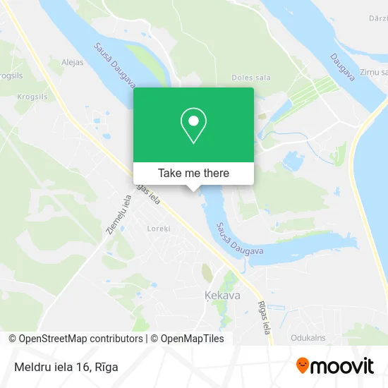 Meldru iela 16 map