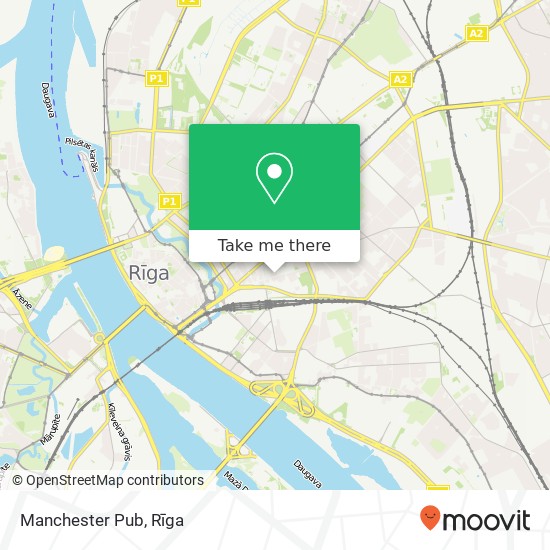 Карта Manchester Pub
