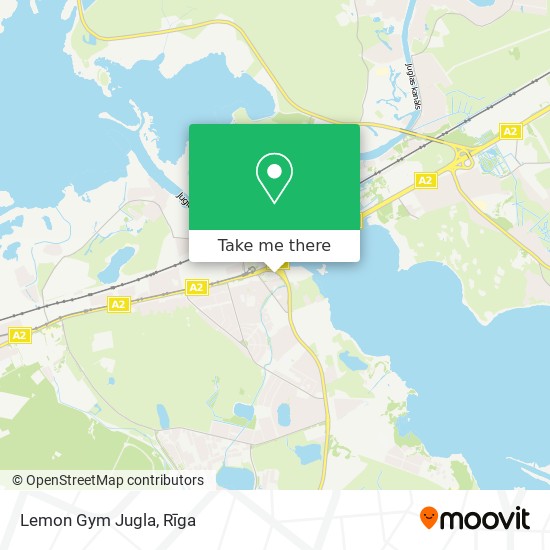 Lemon Gym Jugla map