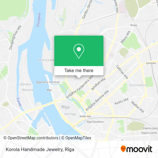 Korola Handmade Jewelry map