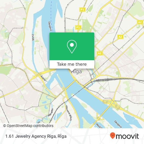 1.61 Jewelry Agency Riga map