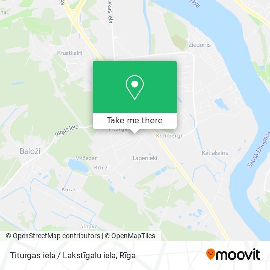 Titurgas iela / Lakstīgalu iela map