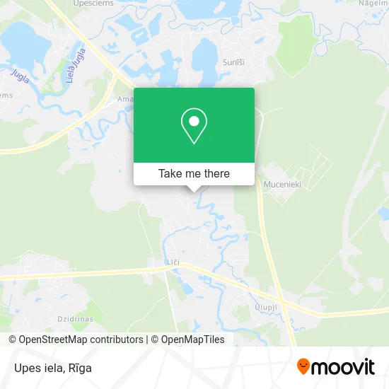 Карта Upes iela