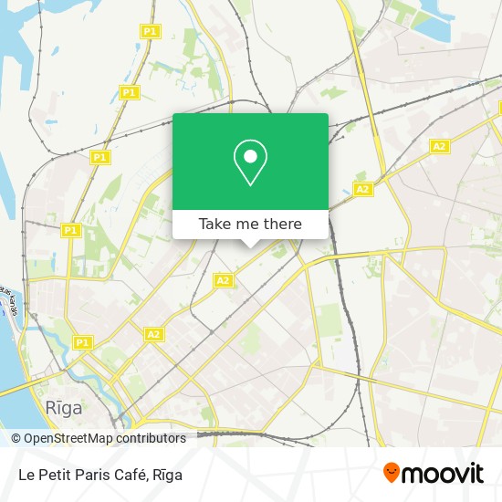 Карта Le Petit Paris Café