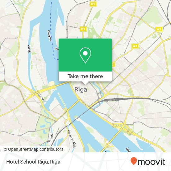 Hotel School Riga map
