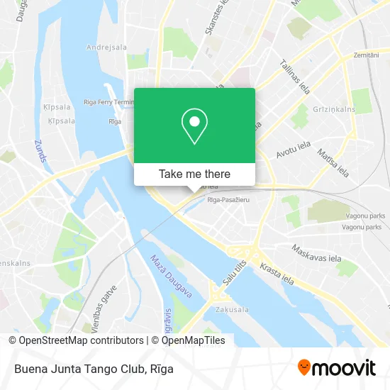 Карта Buena Junta Tango Club