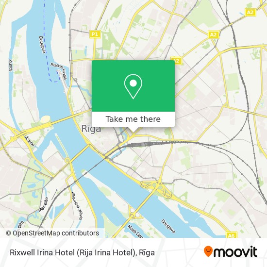 Карта Rixwell Irina Hotel (Rija Irina Hotel)