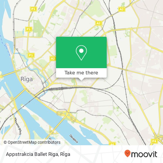 Appstrakcia Ballet Riga map