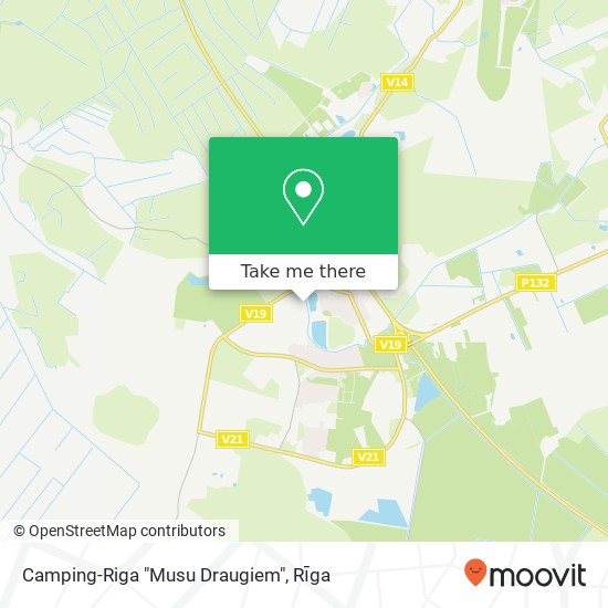 Camping-Riga "Musu Draugiem" map