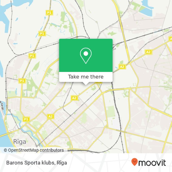 Barons Sporta klubs map