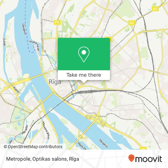 Metropole, Optikas salons map