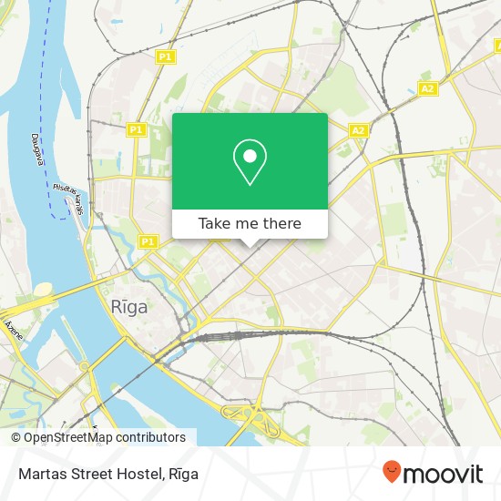 Martas Street Hostel map