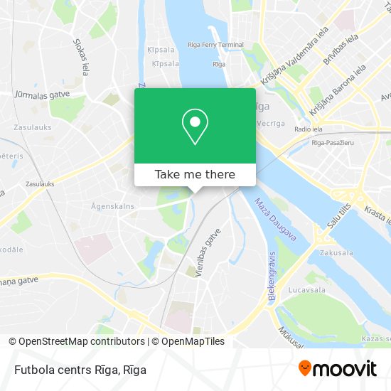 Карта Futbola centrs Rīga