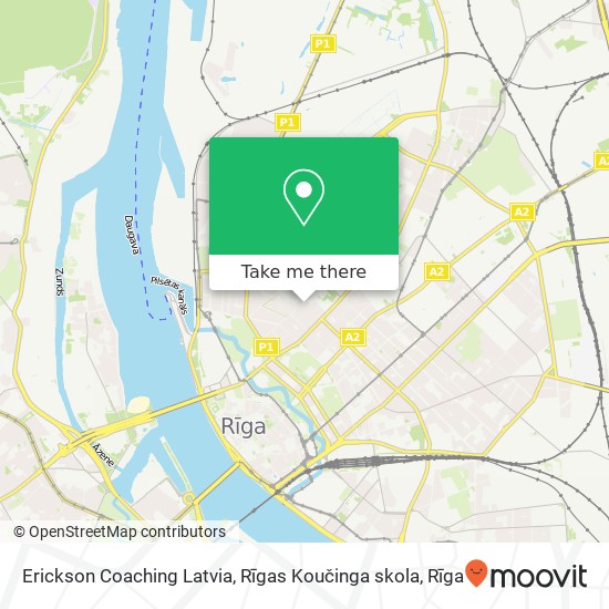 Erickson Coaching Latvia, Rīgas Koučinga skola map