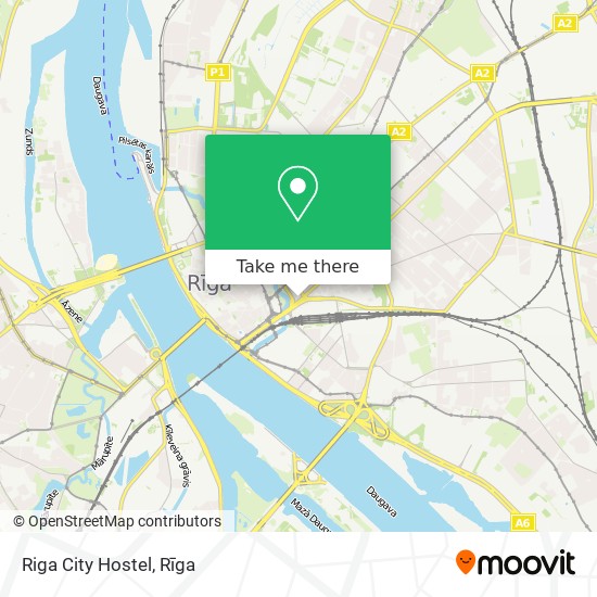 Riga City Hostel map