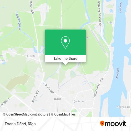 Карта Esena Dārzi