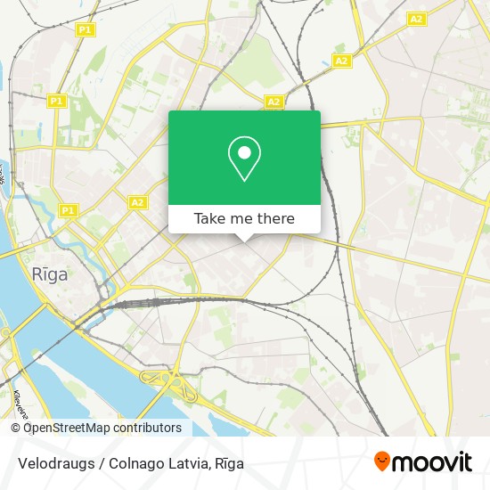 Карта Velodraugs / Colnago Latvia