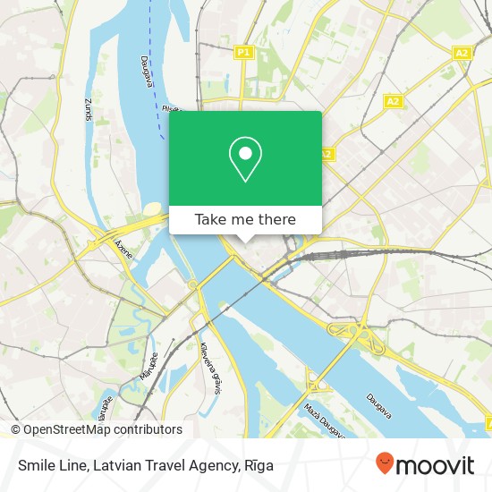 Smile Line, Latvian Travel Agency map