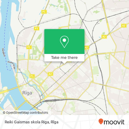 Reiki Gaismas skola Riga map