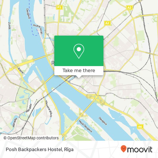 Карта Posh Backpackers Hostel
