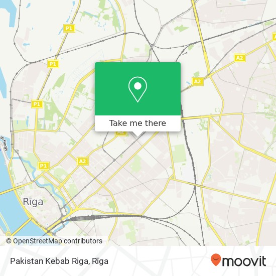 Pakistan Kebab Riga map