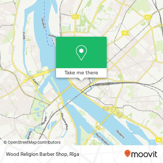 Wood Religion Barber Shop map